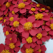 DIY paper flower decoration wedding wedding decoration flower wall window stage background decoration shopping mall large manual flower