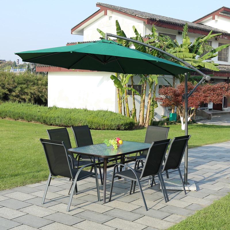 Outdoor table and chairs patio open air balcony outdoor leisure table and chairs combined garden terrace iron art table and chairs waterproof sunscreen