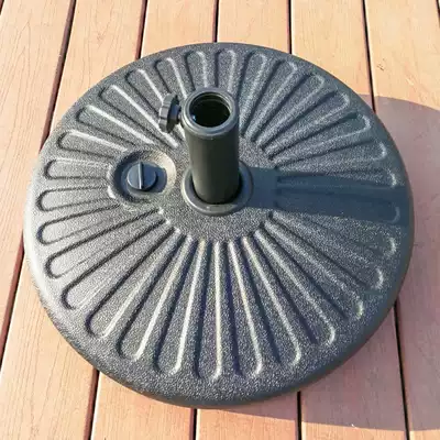 Outdoor sunshade straight pole umbrella base Sand injection water injection resin base Middle column umbrella sunshade umbrella seat