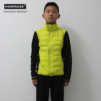 Ultra-light nylon cotton clothing for young men and women in autumn and winter warm stand-up collar clothing short training jacket zipper cotton coat