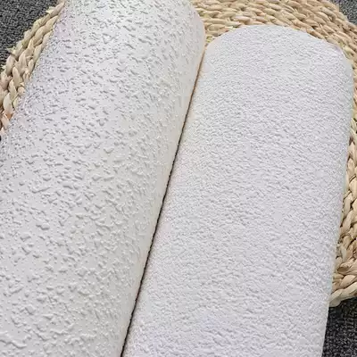 Nordic 3D diatom mud pure white granular wallpaper living room bedroom clothing store wallpaper full of modern simplicity