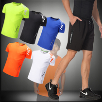 For Gram Short Sleeve Sportswear Fitness Clothing Sport T-shirt Male Summer Speed Dry Jersey Short Sleeve Breathable Sweating Casual Running Suit