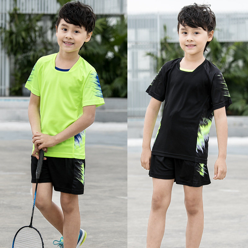 Children's badminton clothes primary and middle school table tennis clothes children clothes tennis clothes tracksuit sports clothes speed dry overdraft and customized