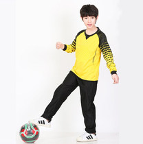 Football goalkeeper suit children Longmen suit long sleeves long pants goalkeeper to serve breathable gantry jersey mens print