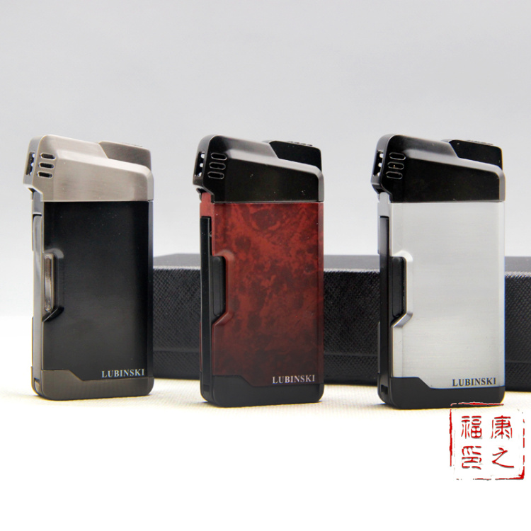 New Lubinski LUBINSKI pipe lighter metal portable with pressure rod scraper open flame lighter