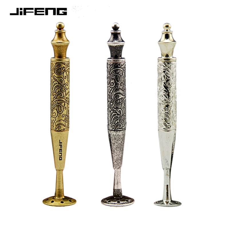 Promotion Monsoon JiFENG pipe pressing rod pure copper anti-extinguishing metal pipe pressing rod smoking knife