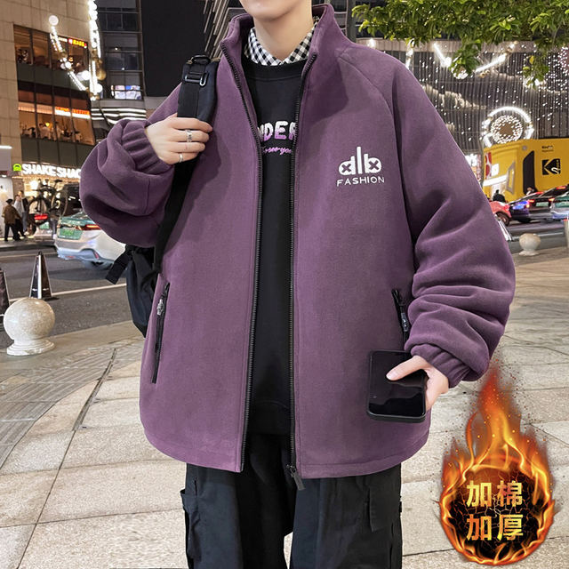 Teenagers' velvet thickened winter jackets for older children