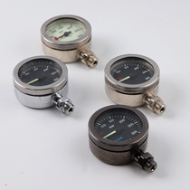 Cost-effective 52MM tempered glass surface diving luminous residual pressure gauge cylinder pressure gauge metal spg