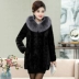 Áo khoác lông chồn 2019 cho phụ nữ trung thu lông cáo dài trung niên Mẹ mặc áo lông chồn - Faux Fur