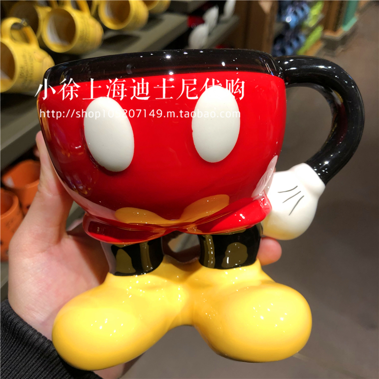 MickeyMickey Minnie Donald Duck   Mug Water cup milk glass three-dimensional lovers Cartoon   Shanghai Disney Park