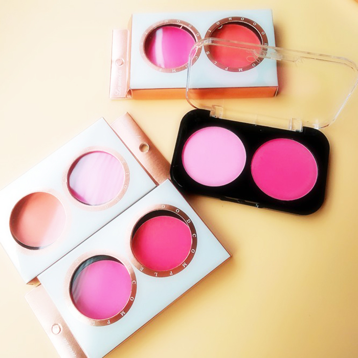 Auto Wholesale 2 Colors Blush Monochrome Blush Repo Powder Pie Rouge Color Makeup Strap Brushed 7 5g