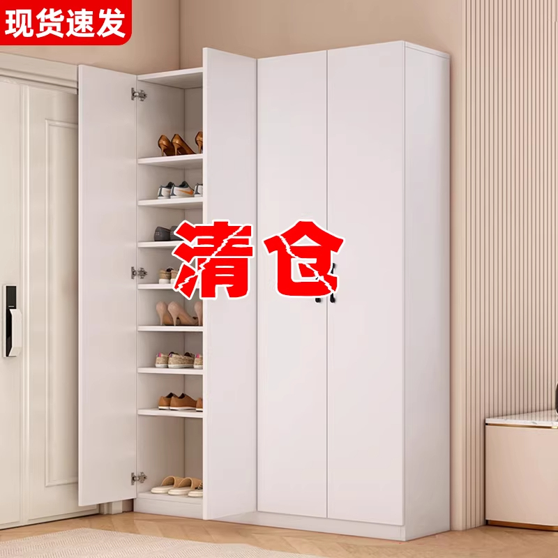 Solid Wood Shoe Cabinet for Home Entrance, Indoor Entryway, Integrated Hallway Storage Cabinet, New Model 2026 Hot Sale