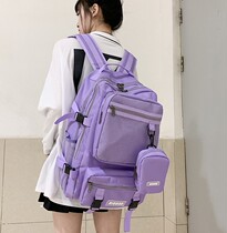 Large capacity Harajuku tooling backpack male 15 6 computer backpack travel student school bag Female high school college student