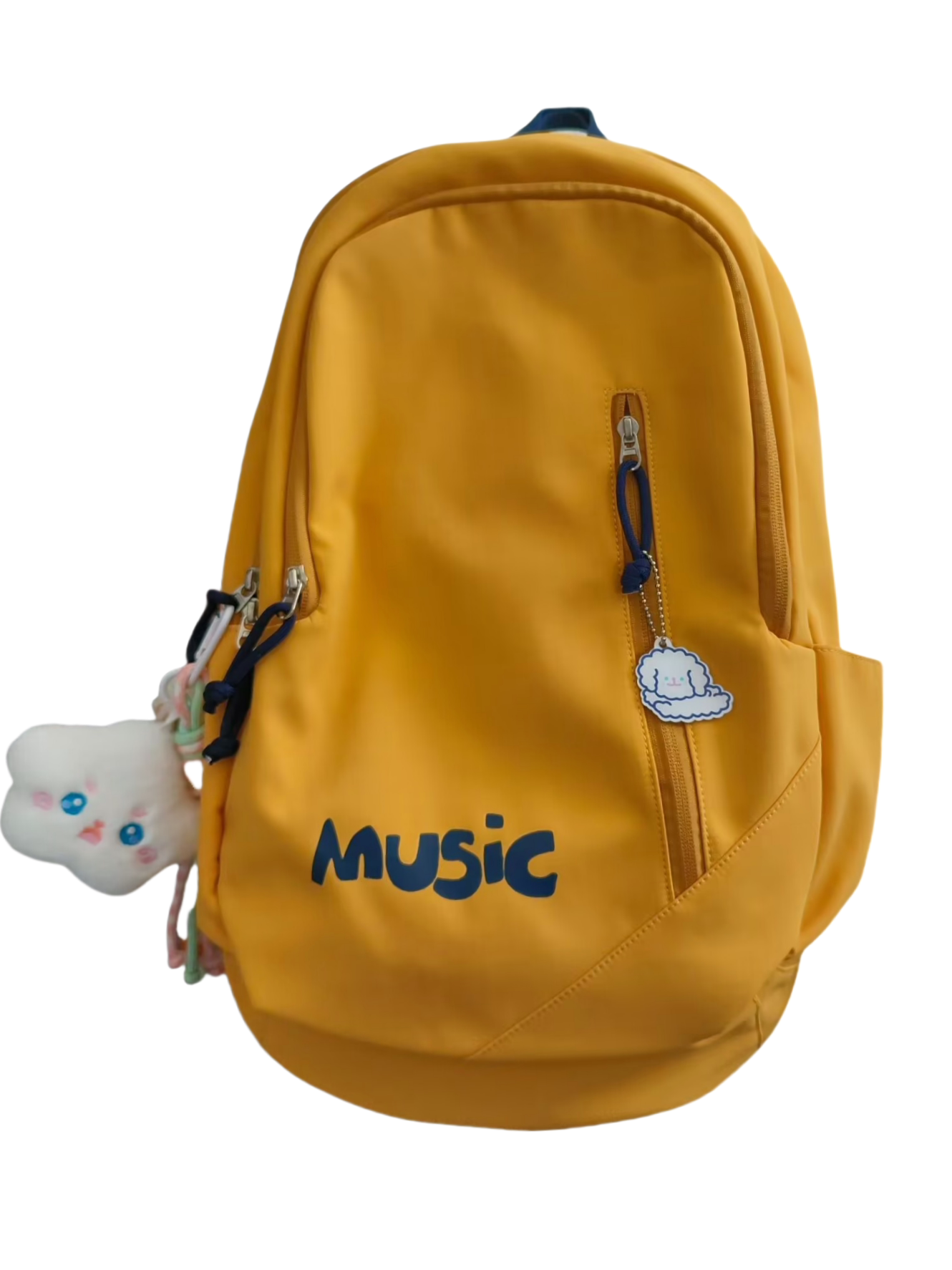 School Bag for Female Middle School Students, Simple and Versatile, Trendy Letter Backpack, Computer Bag, Hiking Travel Bag, Backpack for College Students, Trendy