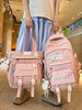 Backpack 2025 New Model for Primary and Secondary School Students, College Students' School Bag with Multiple Pockets, Fashionable and Unique Design Backpack
