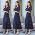 Mùa hè 2019 mới của phụ nữ nước hoa nhỏ gió hoa rất cổ tích với eo đầm voan lớn - Váy eo cao 	váy giấu eo	 Váy eo cao