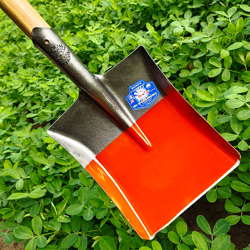 Shovel agricultural tools wooden handle large steel shovel shovel manganese steel small shovel pointed square shovel digging soil species subway shovel shovel