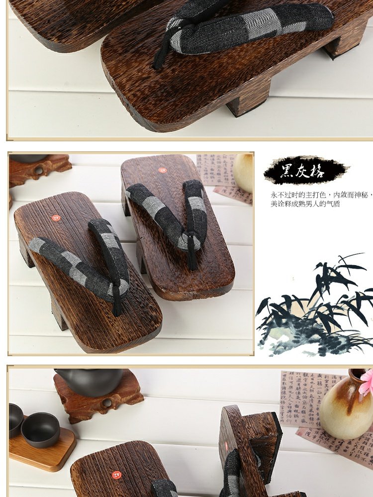 Cặp vợ chồng Nhật Bản hai chiếc 屐 cosplay đôi nam nữ cùng phong cách băng ghế hai răng bị cháy dép đi bè dép gucci nữ