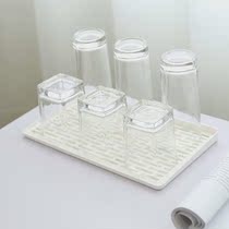 Thickened Tray Double Layer Cup Rack Home Tea Cup Subleash Shelving Shelving Cup Bowls Chopstick containing deepened tea tray shelf