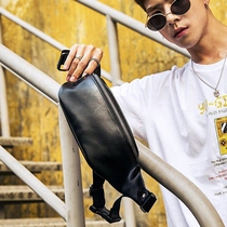 Mens multifunctional single shoulder inclined satchel waterproof chest bag zipped pocket brief about 100 lap days casual mobile phone small satchel