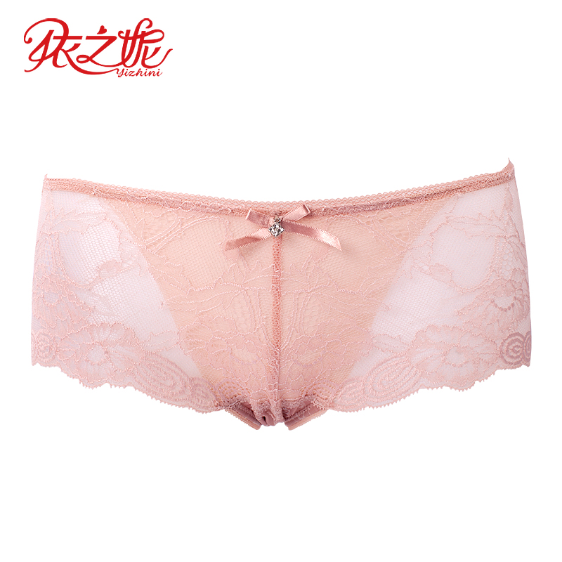 Enetneys đồ lót chính hãng Vimes sexy thở thấp eo ren rắn màu womens phẳng góc cạnh quần lót W19P2