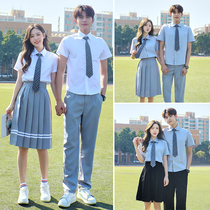 Class clothing shirt suit Korean version of academic style junior high school Senior high school student uniform host speech chorus performance clothing