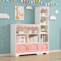 Childrens bookshelf floor-to-ceiling simple modern student home economical white shelf living room simple storage bookcase