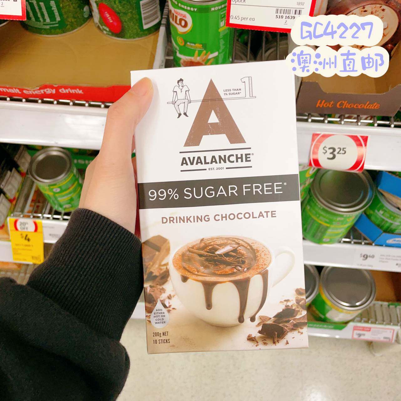25年必买！澳洲代购直邮Avalanche大A无糖热巧克力99%糖-free，控糖党福音🔥-可可-淘宝好物网