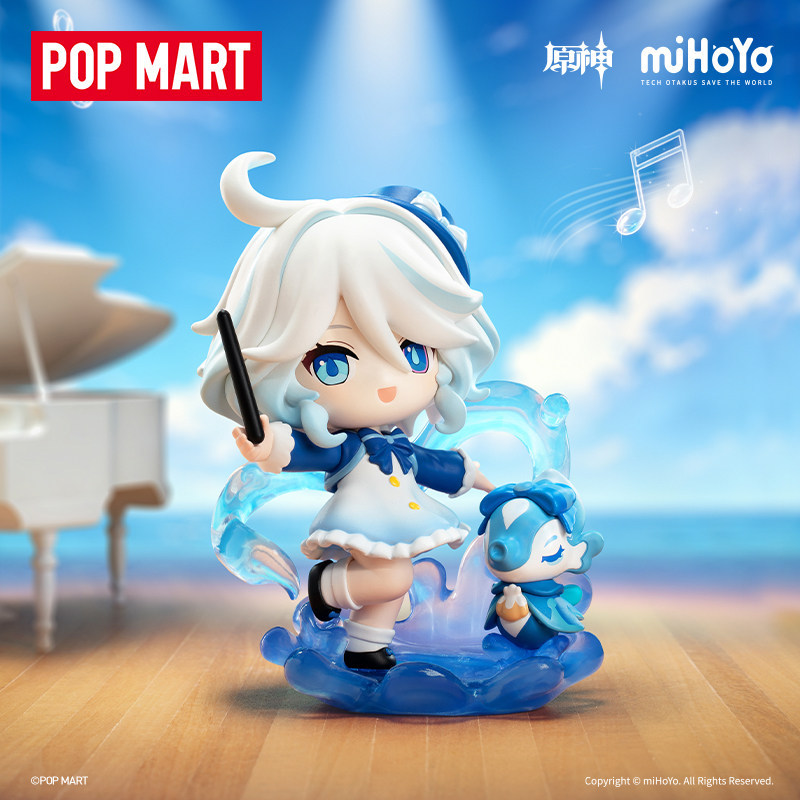 Bubble Mart Genshin Academy Light and Shadow Poetry Q Version Game Collaboration Blind Box Figurine Trendy Toy Doll Gift