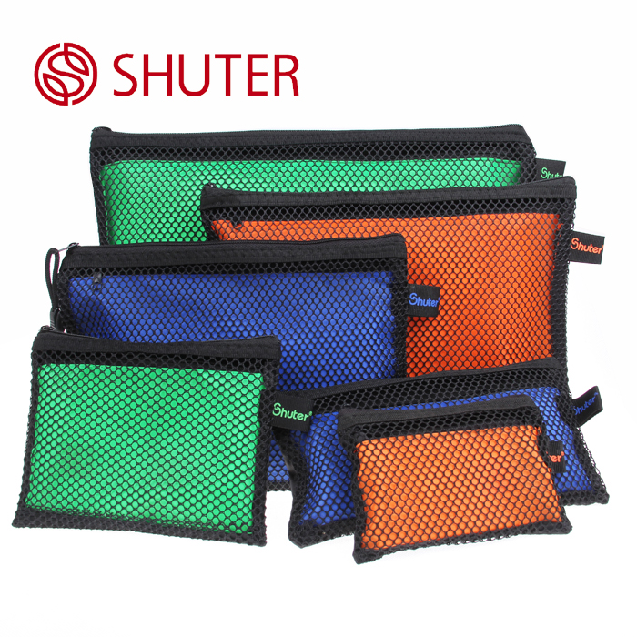Tree Deed D47010 Colour Double Double Canvas A4 Pull Chain Bag Bill A7 Multilayer Mesh Office File Bag Zero Money Bag