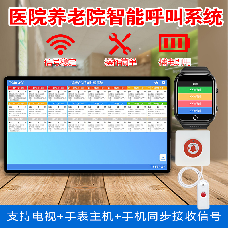 Hospital Wireless Name Instrumental Nursing Homes Physical And Mental Disorders Persons Emergency Nurse Station Medical Ward Patient Bedside Service Press Bell
