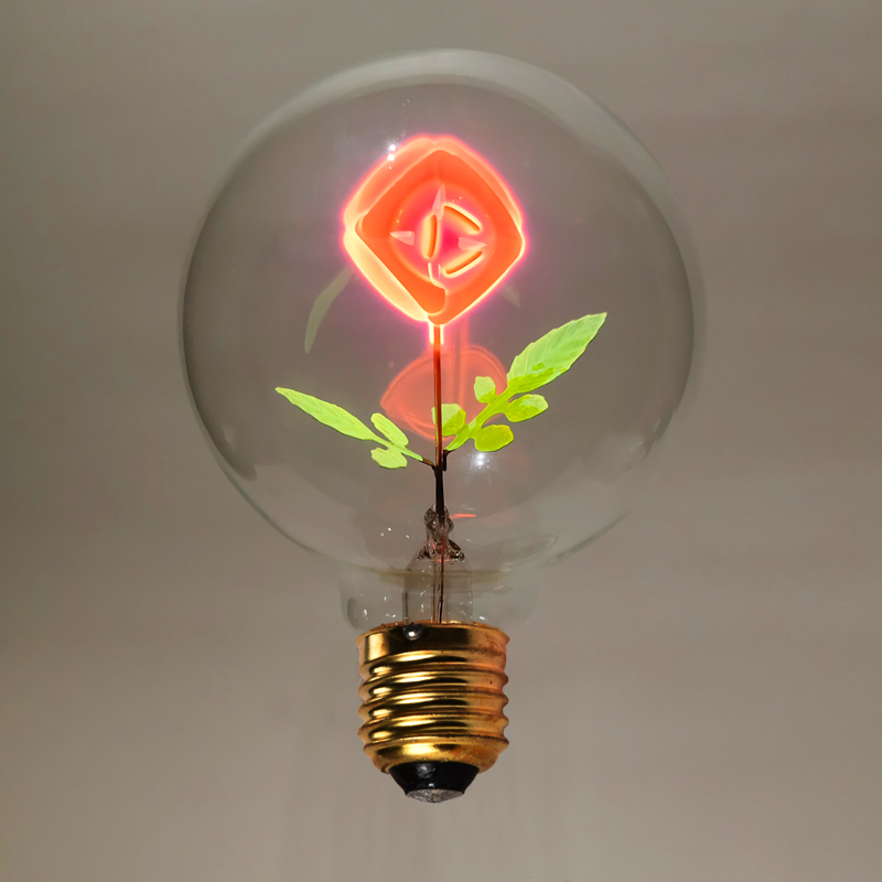 Edison Rose Light Bulb Creative Art Energy-Saving Decorative Atmosphere Heart-Shaped Happy Word E27 Screw Base Edison Rose Light Bulb Creative Art Energy-Saving Decorative Atmosphere Heart-Shaped Happy Word E27 Screw Base