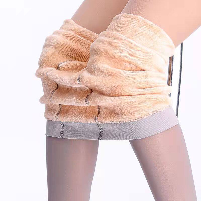 320 g a winter plus thick fake meat with pants and female skin color wear warm leg artifacts