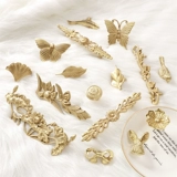 Американская чистая медная ручка легкая роскошная дверь дверь латун