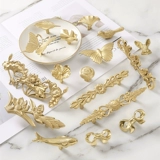 Американская чистая медная ручка легкая роскошная дверь дверь латун