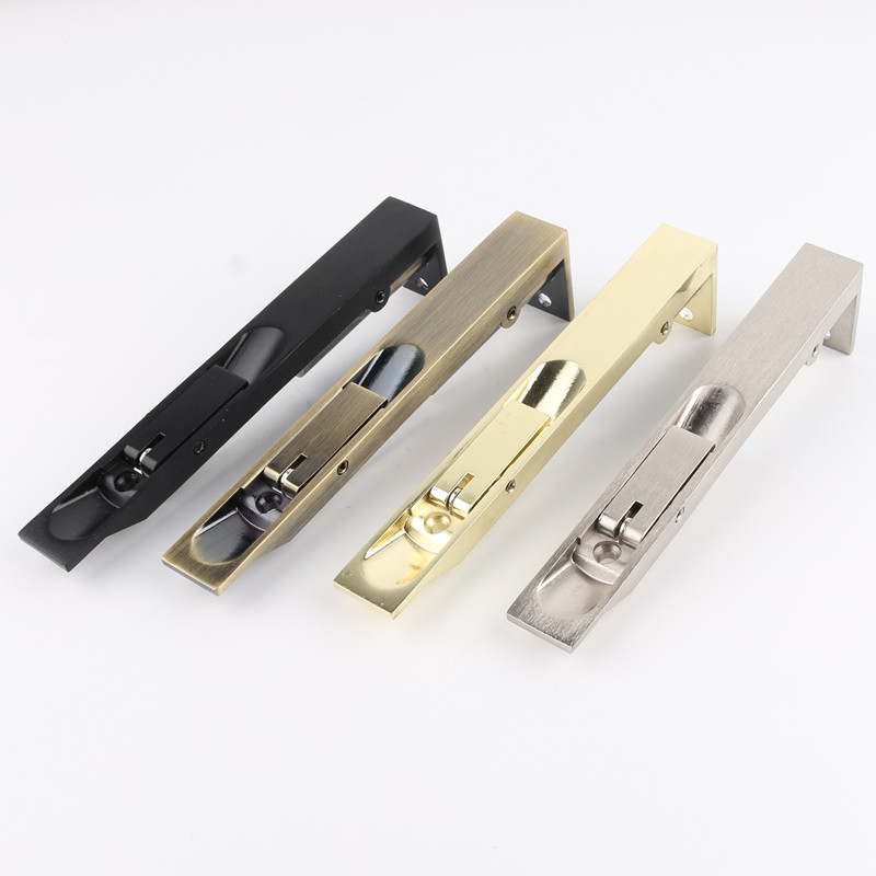 Taiwan Yibaili pure stainless steel black dark latch door latch child mother door latch double door latch