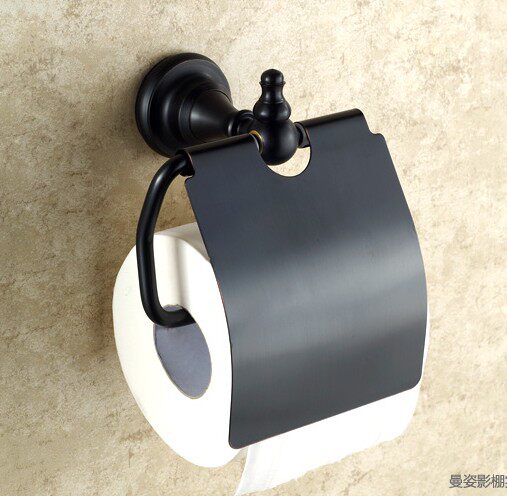 Taiwan Eberly American Toilet Paper Holder Antique Black Copper Tissue Box Black Tissue Holder European Toilet Tissue Box