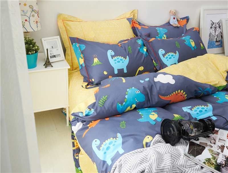 Cotton trẻ em giường bốn mảnh cotton boy boy phim hoạt hình khăn trải giường quilt cover 1.2 m1.5 mét