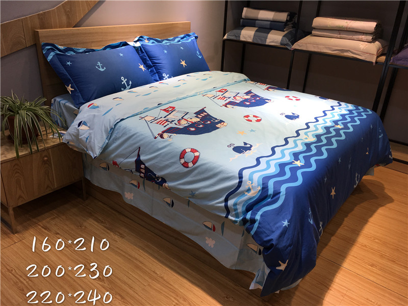 Cotton trẻ em giường bốn mảnh cotton boy boy phim hoạt hình khăn trải giường quilt cover 1.2 m1.5 mét