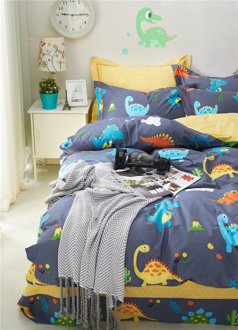 Cotton trẻ em giường bốn mảnh cotton boy boy phim hoạt hình khăn trải giường quilt cover 1.2 m1.5 mét