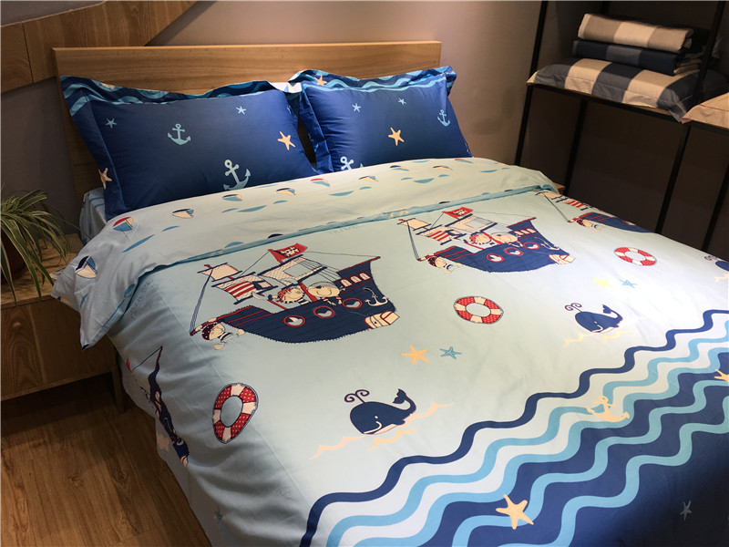 Cotton trẻ em giường bốn mảnh cotton boy boy phim hoạt hình khăn trải giường quilt cover 1.2 m1.5 mét