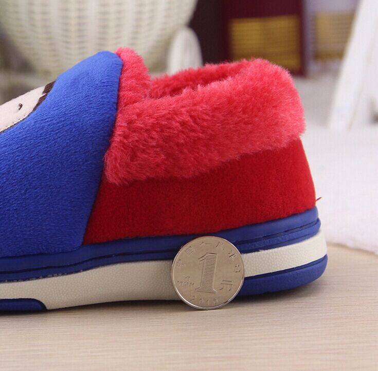 Pantoufles enfants en suède pour hiver - semelle caoutchouc - Ref 1004868 Image 32