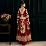 Брак, брачная пара драконов и платье Феникса xiuhe Service невеста