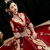 Брак, брачная пара драконов и платье Феникса xiuhe Service невеста