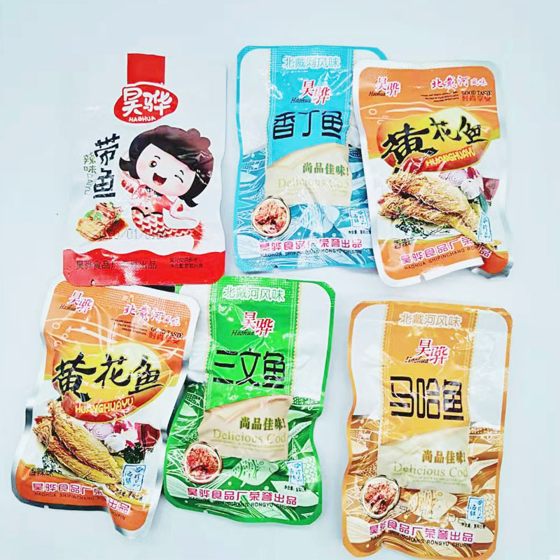 Hahua Yellow Flower Maha fish with fish salmon Chanting fish 500G ready-to-eat fish production office snacks big gift bag