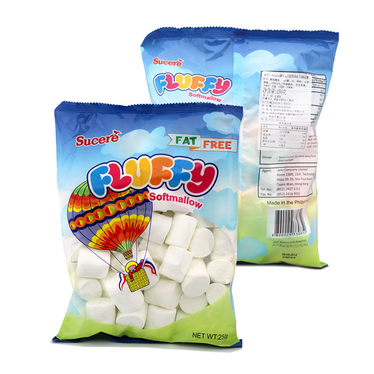 Philippines imported Sucere brand pure white marshmallows 250g baked