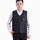 Vest mới trung niên cotton vest mùa thu và mùa đông ấm áp cotton vest nam kích thước lớn cotton vest nam vest nam áo ba lỗ tập gym nam Áo vest cotton