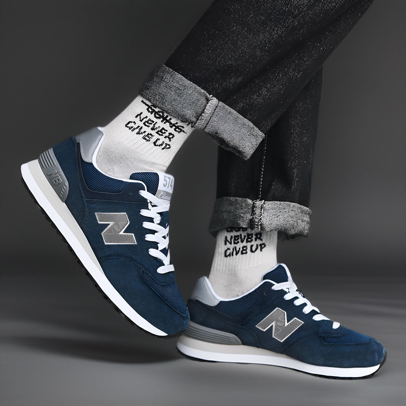 Official Authentic Classic 574 Women's Shoes Spring Wear-Resistant Non-Slip 2025 New Lightweight Casual Shoes Men's Shoes