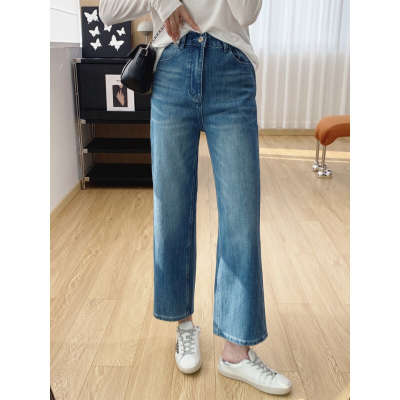 Straight-Leg Goddess! Love-Themed Cropped Straight-Leg Jeans for Women, 2026 New Versatile High-Waisted Stretch Baguette Pants for Women Straight-Leg Goddess! Love-Themed Cropped Straight-Leg Jeans for Women, 2026 New Versatile High-Waisted Stretch Baguette Pants for Women