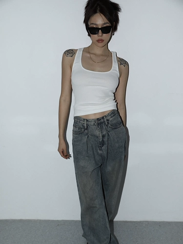 Женский топ Aolol Tribute Classic Series с широкой полосой, закрывающей боковую грудь, высокой эластичностью, тонким внешним видом и многофункциональным жилетом